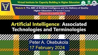 Artificial Intelligence- Associated Technologies and Terminologies by Peter A  Okebukola