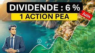 3 Actions à dividende en Juin (6 % de rendement)