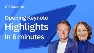 SAP Sapphire Opening Keynote Highlights | Bring Out the Best in Your Business